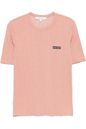 Maison Kitsuné Playera de etiqueta de escritura manual