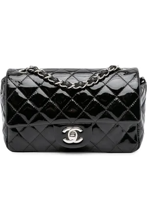 CHANEL Bolsa crossbody Mini Rectangular Classic Patent Single Flap 2013-2014