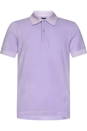 Tom Ford Playera tipo polo de tejido de rizo manga corta