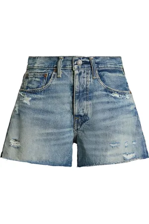 Ralph Lauren Shorts de mezclilla con efecto envejecido