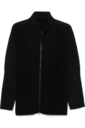 Issey Miyake Chamarra con pliegues