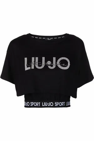 Liu Jo Playera corta con logo estampado