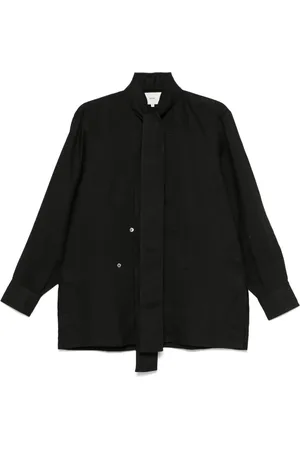 SETCHU Camisa con cuello de mascada