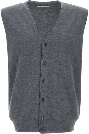 KANGRA CASHMERE Cárdigan de lana sin mangas