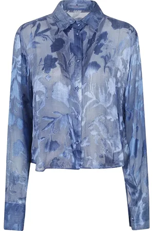 ERMANNO SCERVINO Camisa de mezclilla con efecto devoré