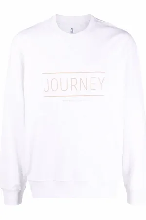 Brunello Cucinelli Sudadera con eslogan estampado
