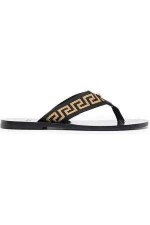 VERSACE Flip flops con motivo Greca