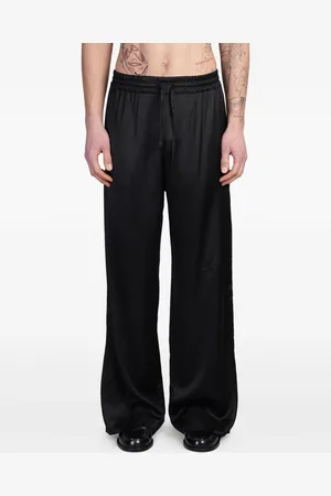 Marine Serre Pantalones con cordones en la pretina