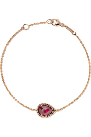 Boucheron Pulsera Serpent Bohème en oro rosa de 18kt con rodolita y motivo