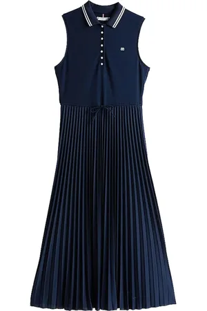 Tommy Hilfiger Vestido midi con detalle de pliegues
