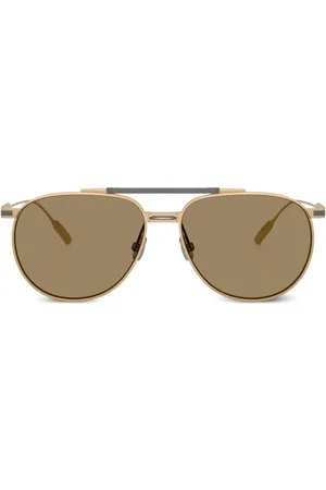Brunello Cucinelli Lentes de sol estilo piloto