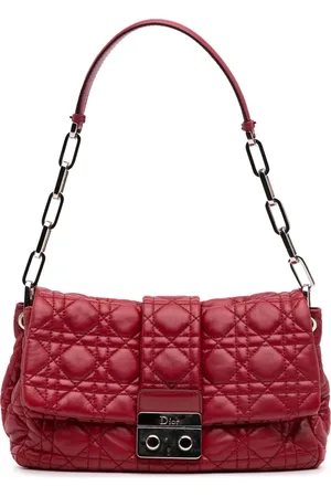 Dior Bolsa de hombro New Lock de piel de cordero con motivo Cannage 2010
