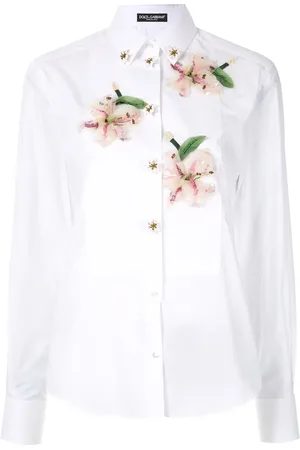 Dolce & Gabbana Camisa con aplique floral