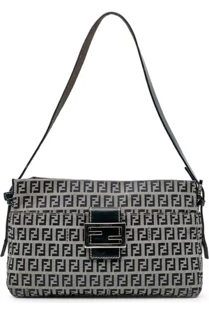 Fendi Bolsa de hombro de lona Zucca del siglo XX