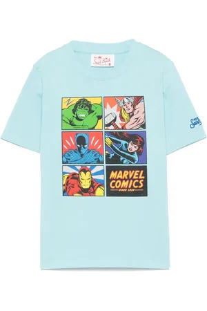 MC2 SAINT BARTH Playera con estampado de caricatura en colaboración con Marvel Comics