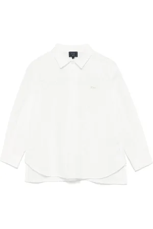 FAY Logo-embroidered blouse