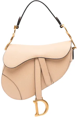 Dior Bolsa satchel Saddle mini de piel de becerro texturizada 2019