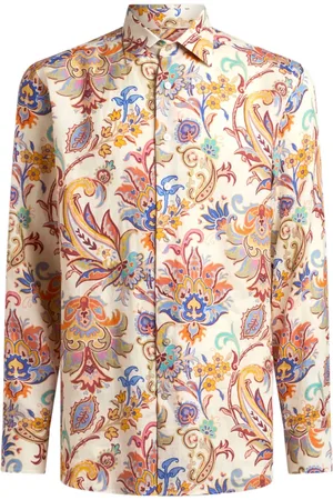 Etro Camisa con estampado de cachemira