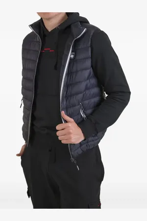Podhio Logo-patch padded gilet