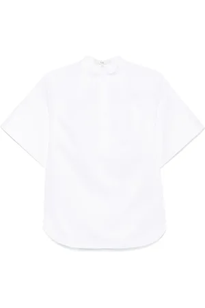 tibi Blusa de popelina con mangas raglán