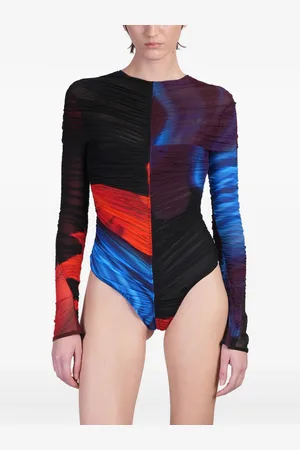 MUGLER Body con estampado floral