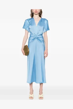 Victoria Beckham Vestido largo con cintura fruncida