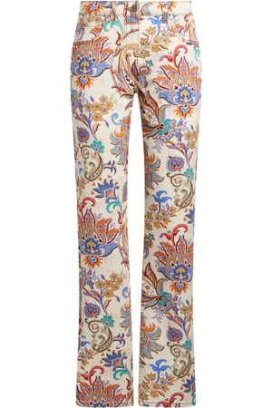 Etro Jeans rectos con estampado floral