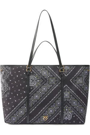 Pinko Tote con estampado de bandana