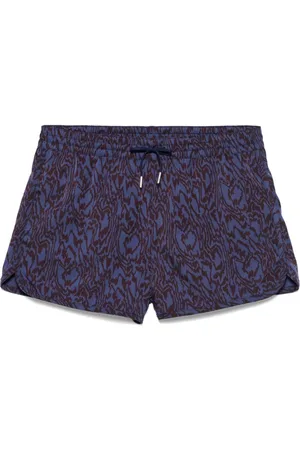 CDLP Shorts de playa con estampado abstracto