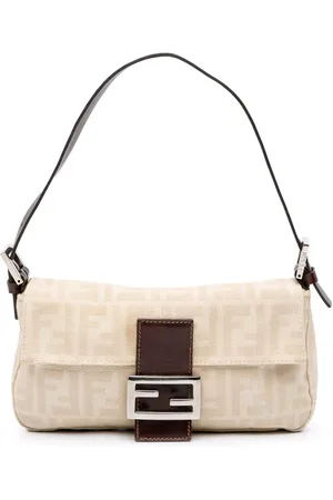 Fendi Bolsa de hombro Zucca Canvas Baguette 2000-2010