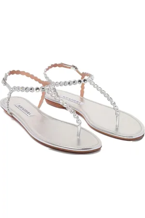 Aquazzura Sandalias con detalles de cristal