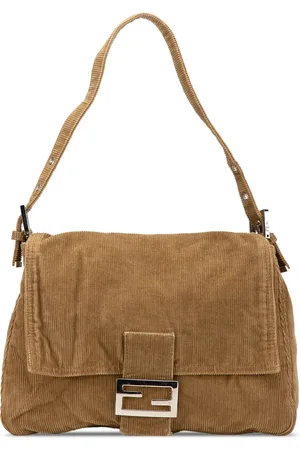 Fendi Bolsa de hombro Corduroy Mamma Forever 2010-2024
