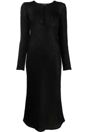 Tom Ford Vestido semitraslúcido manga larga