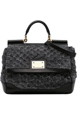 Dolce & Gabbana Bolsa satchel Miss Sicily de lana en crochet 2010-2024