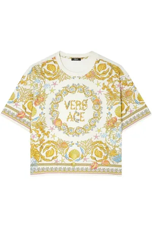 VERSACE Playera con estampado floral