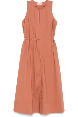 Twin-Set Vestido midi con placa del logo