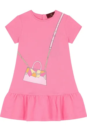 Aigner Vestido estilo playera con volantes