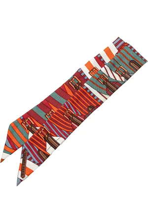 Hermès Mascada Twilly Story de seda del siglo XX