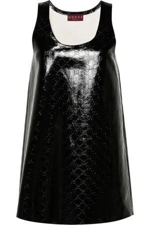 Gucci Vestido corto con motivo GG en relieve