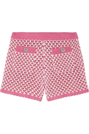 VERSACE Shorts tejido de crochet
