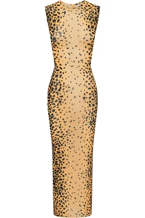 ALEX PERRY Vestido midi de malla sin mangas