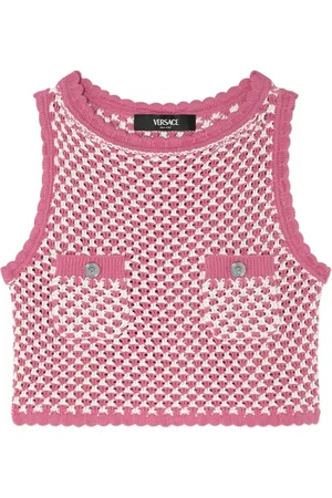VERSACE Top tejido corto