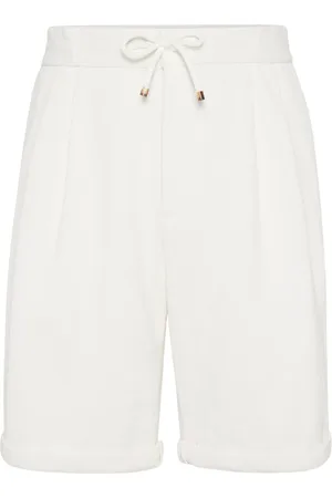 Brunello Cucinelli Bermudas con cordones en la pretina