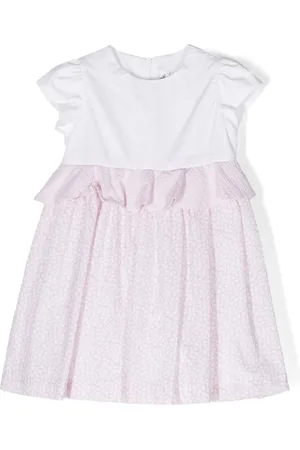 Il gufo Vestido manga corta con peplum