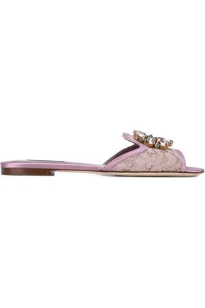 Dolce & Gabbana Sandalias Rainbow Lace con detalle de broche