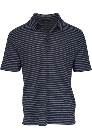 Vince Playera tipo polo con rayas estampadas