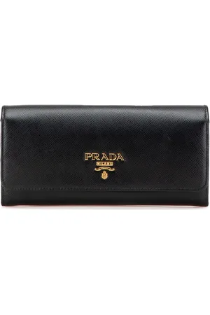 Prada Cartera larga de piel de saffiano 2000-2024