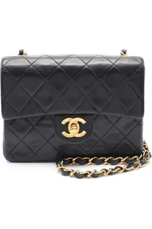 CHANEL Bolsa crossbody Mini Square Classic Lambskin Single Flap 1991-1994