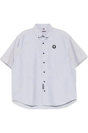 A Bathing Ape Camisa con parche del logo