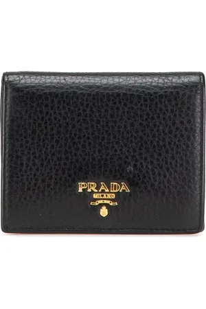 Prada Billetera Vitello Grain pequeña plegable 2000-2024